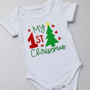 Baby’s first Christmas Onesie – Cute Baby Onesie NWT made to order baby shower g